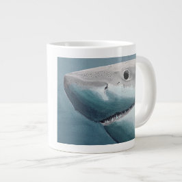 Café Gigante Gran taza de especialidad de tiburón blanco - alet