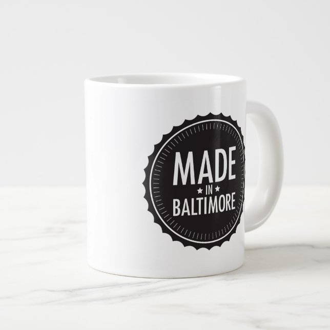 Café Gigante Hecho en la taza de Baltimore (Derecha)