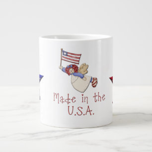 Café Gigante Hecho en la taza de los E.E.U.U.