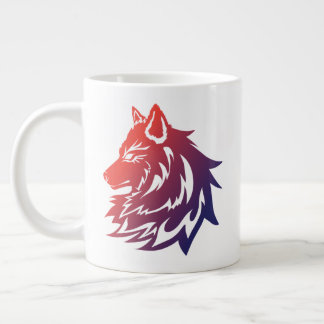 Café Gigante  hermoso diseño esta taza de lobo