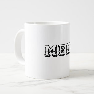 Café Gigante Hombres Taza Jumbo de Especialidad Estilo Texto Co