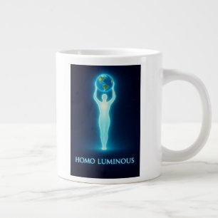 Café Gigante Homo Luminous El Portador de Luz Taza de la Mañana