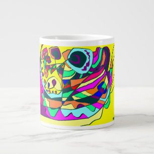 Café Gigante Imagen de diseño artístico en una taza para beber