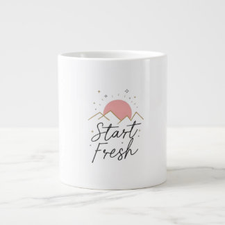 Café Gigante Iniciar la taza de sol fresca de Pastel Minimalist