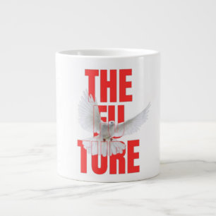 Café Gigante La taza motivacional de tipografía del futuro
