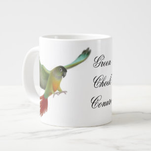 Café Gigante La taza verde del personalizable de Conure de la