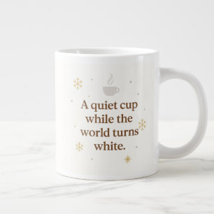 Café Gigante Nieve de la Mañana   Una Taza Tranquila   Taza de 
