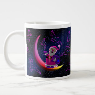 Café Gigante Papá Noel en la taza jumbo de la luna para todos l