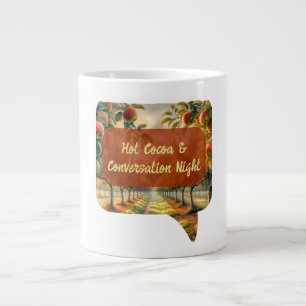 Café Gigante Personalizado Cacao caliente y taza de conversació
