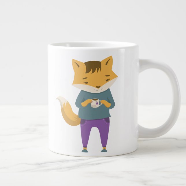 Café Gigante Pezón lindo con taza de té (Derecha)