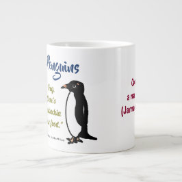 Café Gigante Pingüinos de Adélie 20 onzas. taza por RoseWrites