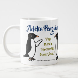 Café Gigante Pingüinos de Adélie 20 onzas. taza por RoseWrites