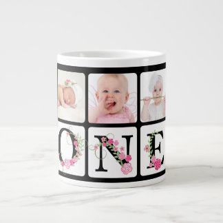 Café Gigante Primera taza del cumpleaños de la foto del