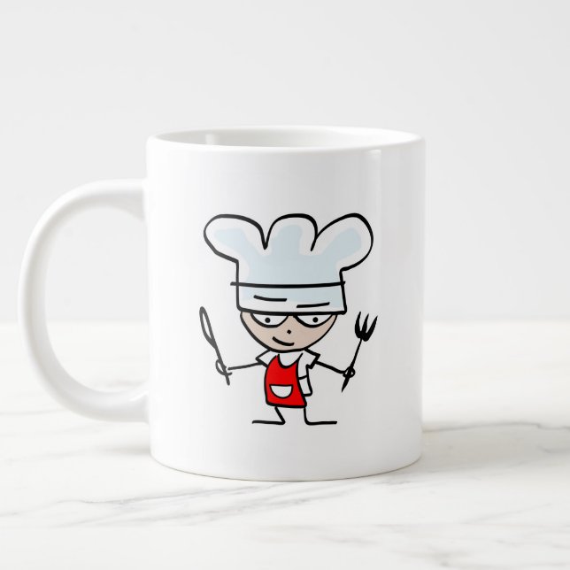 Café Gigante Regalo enorme de la taza del cocinero más grande (Izquierda)