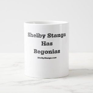 Café Gigante Shelby Stanga tiene taza de las begonias