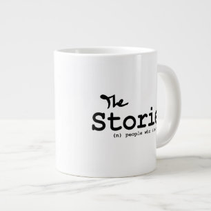 Café Gigante Storiers - taza blanca con el logotipo de la letra
