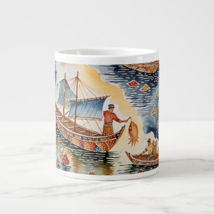 Café Gigante Sueño de batik de Fishherman, taza de especialidad