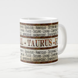 CAFÉ GIGANTE TAURO - BULL - TAZA DE COFFEE/SOUP/JUMBO - TEXTO