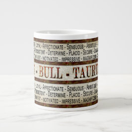 CAFÉ GIGANTE TAURO - BULL - TAZA DE COFFEE/SOUP/JUMBO - TEXTO