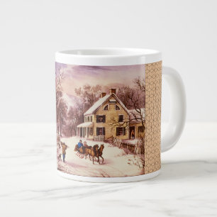 Café Gigante Taza americana de la especialidad del invierno de