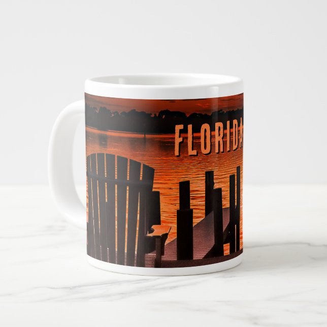 Café Gigante Taza "Atardecer de Florida" (Izquierda)