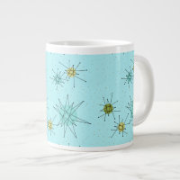 Taza atómica azul del jumbo de Starbursts del