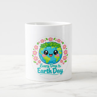 Café Gigante Taza Bonita del Día de la Tierra para Ocasiones Es