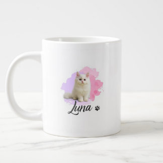 Café Gigante Taza con arte de gato adorable – Regalo para amant