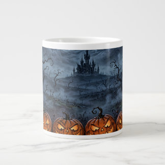 Café Gigante Taza con diseño de Halloween