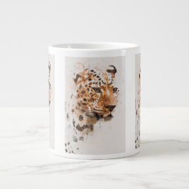 CAFÉ GIGANTE TAZA CON ROSTRO DE GUEPARDO