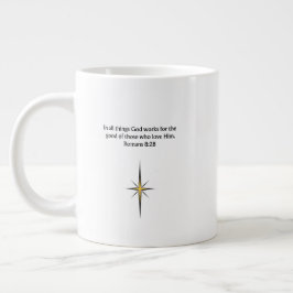 Café Gigante Taza con versículo de la Biblia cristiana | Regalo