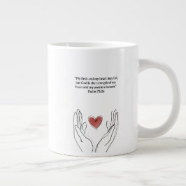 Café Gigante Taza con versículo de la Biblia cristiana | Regalo