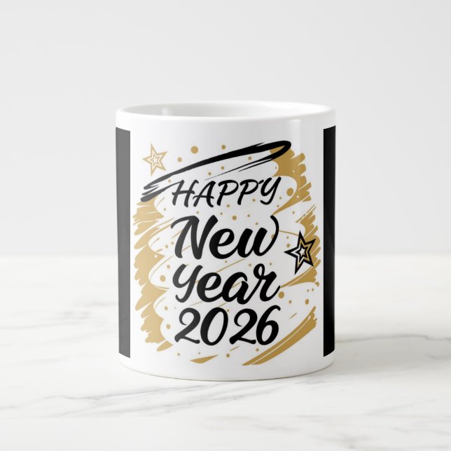 Café Gigante Taza de año nuevo (Frente)