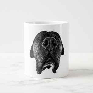 Café Gigante Taza de arte de perro Cane Corso Nariz Close-Up
