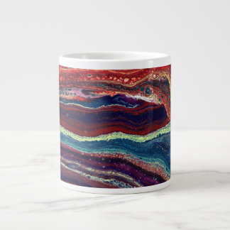 Café Gigante Taza De Bebida Abstracta Colorida De Yearnin Burni