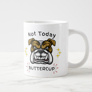 Café Gigante Taza de Bulldog Gruñón, Regalo para Amantes de Per
