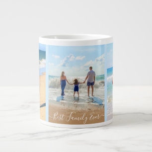 Café Gigante Taza de collage de fotos de tu familia - La mejor 