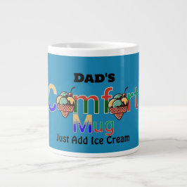 Café Gigante Taza de comodidad para papá con humor de color per