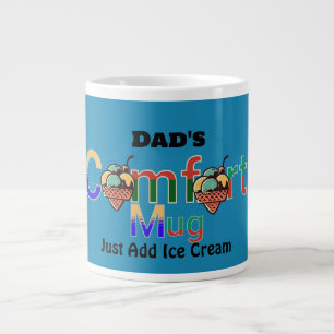 Café Gigante Taza de comodidad para papá con humor de color per