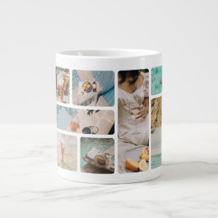 Café Gigante Taza de cuadrícula de 8 fotos Regalo de taza de