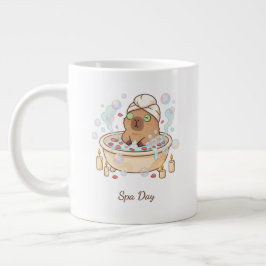 Café Gigante Taza de día de spa de carpincho lindo – Regalo div