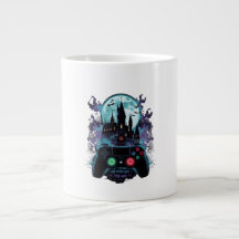Taza de diseño de jugador de terror de castillo em