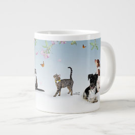 Café Gigante Taza de encargo que ofrece las estrellas del