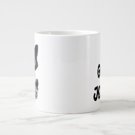 Café Gigante Taza de especialidad del gato trabajador número un