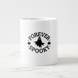 Café Gigante Taza de Fantasma y Calabazas Cute Espeluznante par