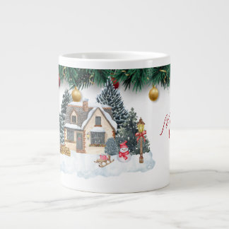 Café Gigante Taza de Feliz Navidad