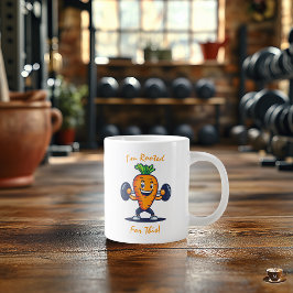 Café Gigante Taza de Fitness Personalizada - Verdura Motivacion