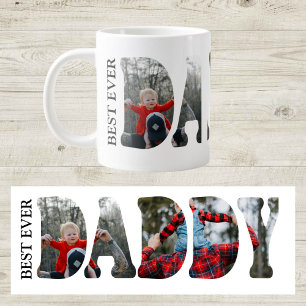 Café Gigante Taza de foto Mejor Papá del Mundo, cumpleaños del