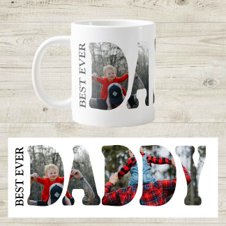Café Gigante Taza de foto Mejor Papá del Mundo, cumpleaños del