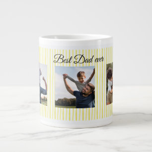 Café Gigante Taza de Foto Personalizada 'Mejor Papá del Mundo'